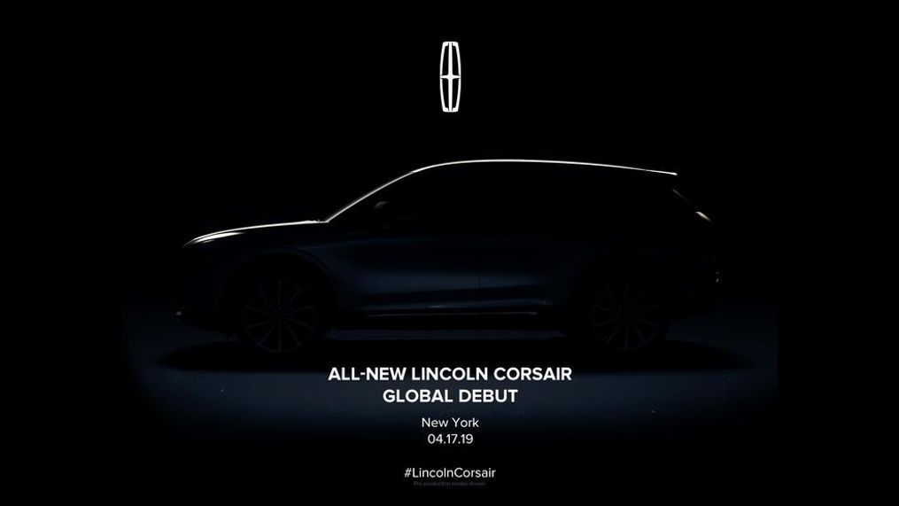 Lincoln will debut a new SUV at the NY Auto Show called the Corsair. (Image courtesy of Lincoln Motor Co.)