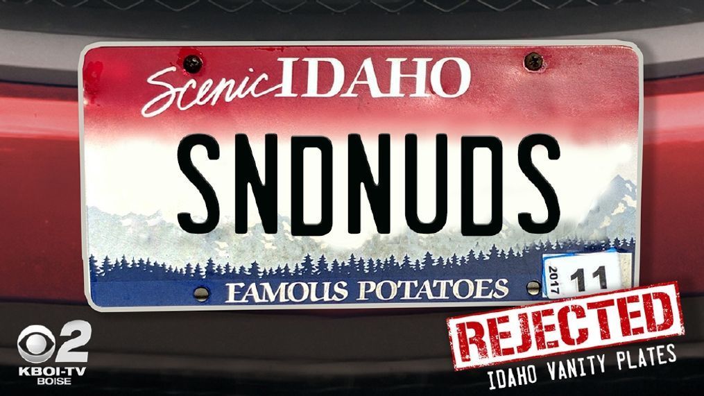 In 2016, the Idaho Transportation Department issued about 7,600 personalized vanity plates to drivers around the state. Many of them didn't make the cut and were rejected by an ITD committee. (KBOI Staff Graphic)