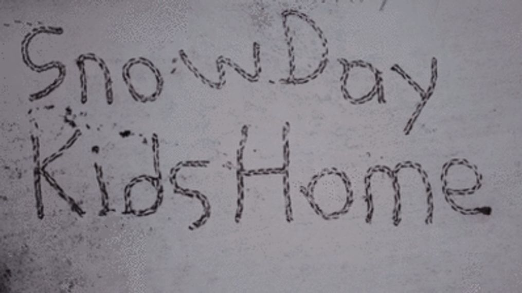 'Kids Home Send Help': Parent finds inventive way to write plea on snow day (Eric Morfeld via Storyful)