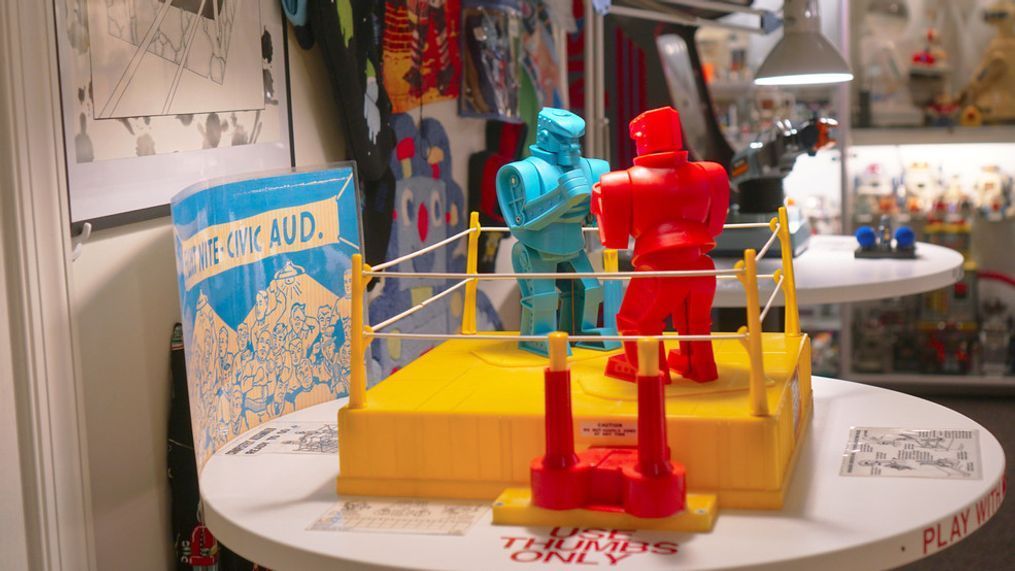 Joe{&nbsp;}Knedlhans, a retired New York City police officer, opened the Toy Robot Museum in September of 2000. (Photo: Emily Faber, The National Desk)