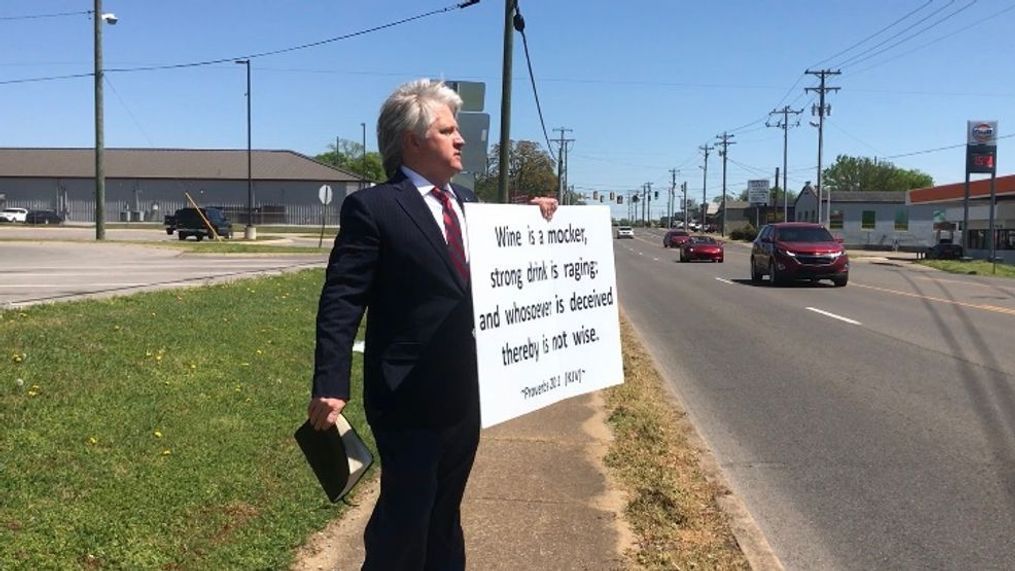 Pastor: It's not fair 'wicked liquor stores' can stay open, churches encouraged to close (Photo: WZTV){p}{/p}