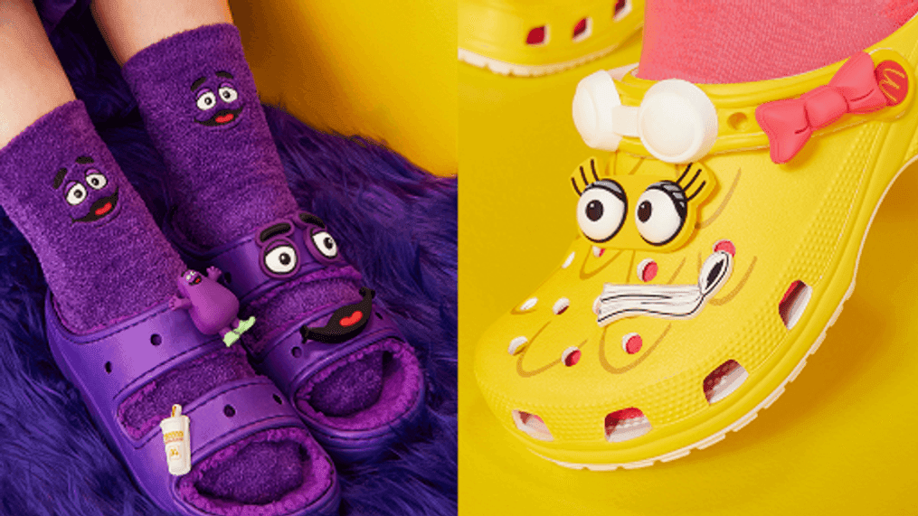McDonald's and Crocs team up for line of shoes inspired by Grimace and the Hamburglar (Courtesy McDonald's)