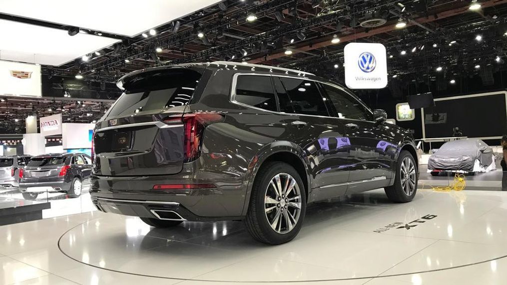 2020 Cadillac XT6 on display at the 2019 North American International Auto Show. (Sinclair Broadcast Group / Jill Ciminillo)