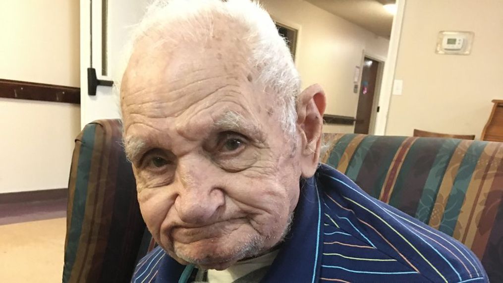 James McPherson, 86, is a World War II veteran who lives in an assisted living facility in Marion who received over 1,000 cards for his 101st birthday. (Credit; Thorne Retirement Home)