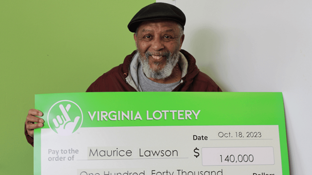 Maurice Lawson{&nbsp;}wagered "exact order" on two tickets,{&nbsp;}"any order" on the third, and 50/50 on the last, to win $140,000, Oct. 18, 2023. (Virginia Lottery)