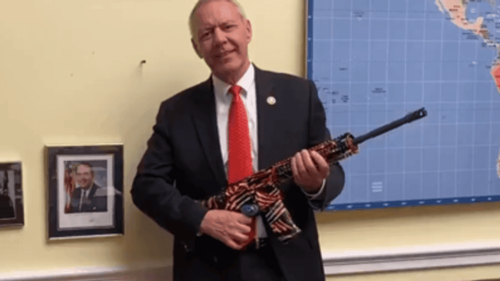 GOP Congressman Ken Buck Goads Biden and O'Rourke to 'Come and Take' His AR-15 (Congressman Ken Buck via Storyful)