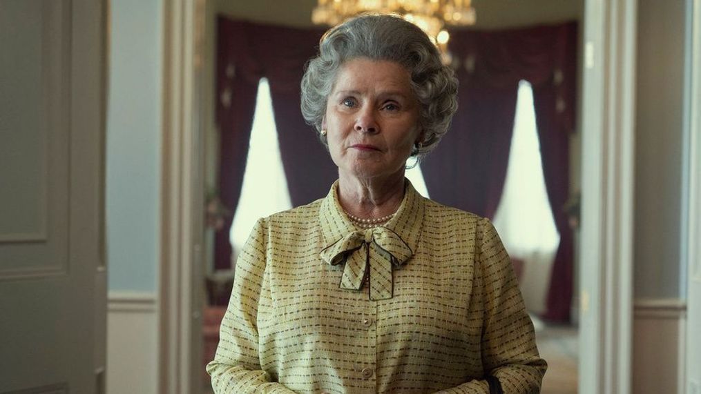 Imelda Staunton's first look as Queen Elizabeth II. (The Crown, @TheCrownNetflix:Facebook via Zenger News){&nbsp;}