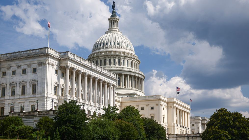 The U.S. Capitol building is seen ahead of the NATO Summit in Washington D.C., United States of America on July 8th, 2024. (Photo by Beata Zawrzel/NurPhoto via AP)