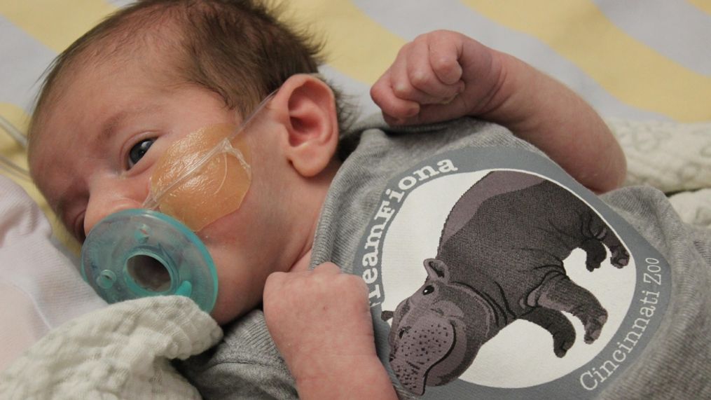 Fiona onesies for NICU babies at Cincinnati Children's Hospital. (Cincinnati Children's Hospital)