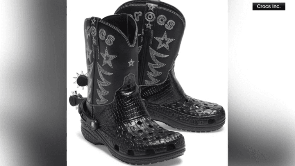 Croc cowboy boots on sale for 'Croctober' celebration (Credit: CNN Newsource){&nbsp;}