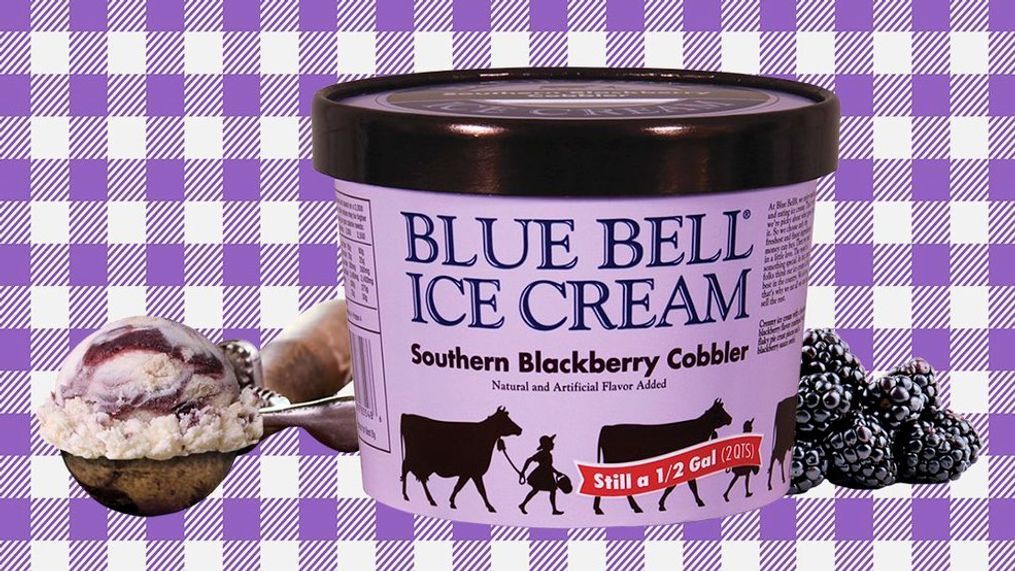 Blue Bell's newest flavor, Southern Blackberry Cobbler, is now in stores. (Blue Bell Ice Cream)