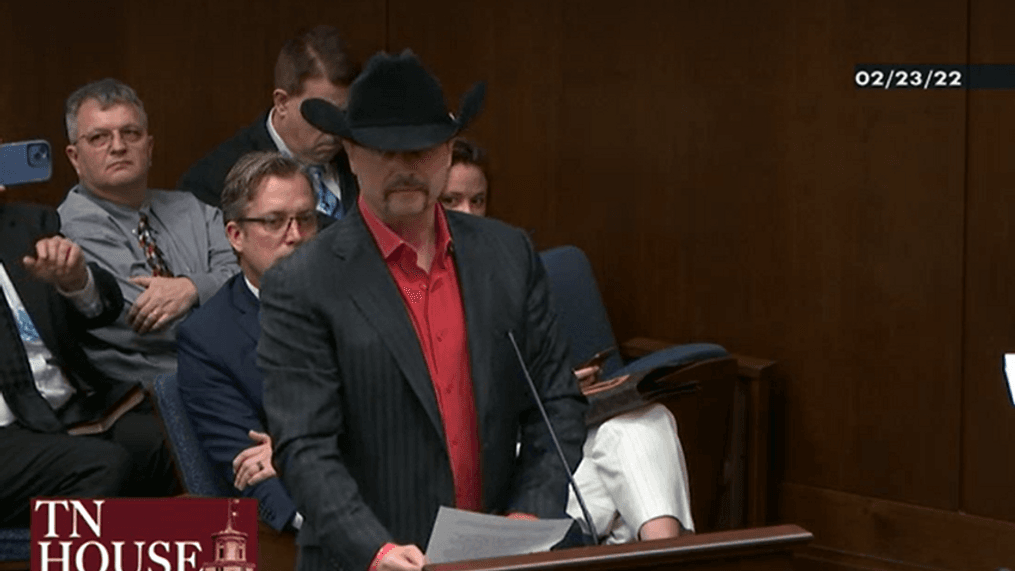 {p}Country artist John Rich spoke before the Criminal Justice Subcommittee in the Tennessee General Assembly on Wednesday, offering his opinion on a bill that seeks to prohibit schools from allowing materials deemed "obscene" to be offered at school libraries. (Photp: Tennessee General Assembly Video){/p}