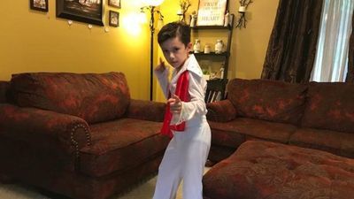 Image for story: 7-year-old W.Va. boy is Elvis impersonator