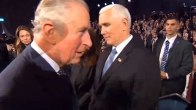 Image for story: White House denies VP Pence was snubbed by Prince Charles at World Holocaust Forum