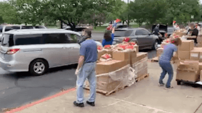 Image for story: Texas food drive expands offerings to help coronavirus-impacted communities