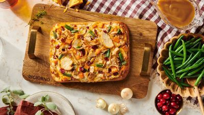 Image for story: DiGiorno releases Thanksgiving-themed pizza complete with turkey, gravy, green beans and more