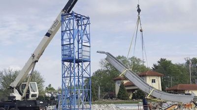 Image for story: 'I thought why not?': Man buys Coney Island water slide