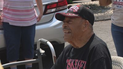 Image for story: Tuskegee Airman celebrates 100th birthday