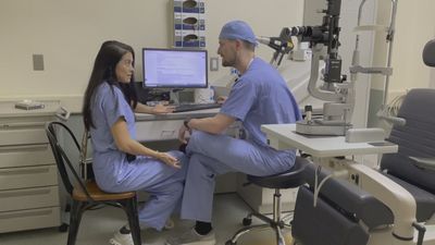 Image for story: 2 doctors who met at Rhode Island Hospital get engaged on helipad