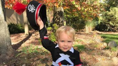 Image for story: 2-year-old shows he's ready to join the 'Best Damn Band in the Land'