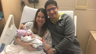 Image for story: Family welcomes baby on Father's Day