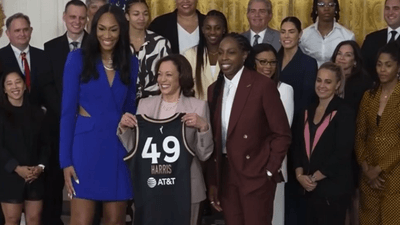 Image for story: Las Vegas Aces visit White House to celebrate 2022 championship