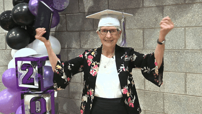 Image for story: 97-year-old grandma in Utah earns high school diploma, proving it's never too late