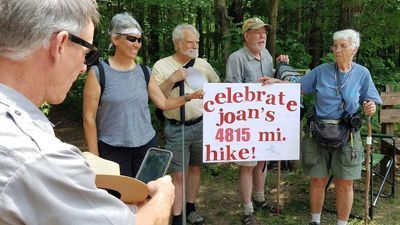 Image for story: 75-year-old Michigan woman hikes entire 8-state trail