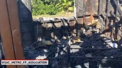 Image for story: CA firefighters show the benefits of having your bedroom door closed when sleeping