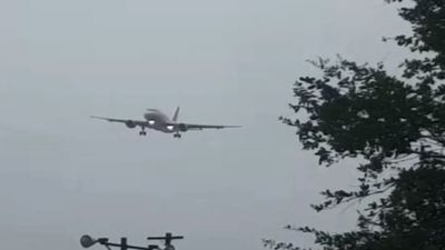 Image for story: VIDEO: Flight diverted after drifting during attempted landing at MYR