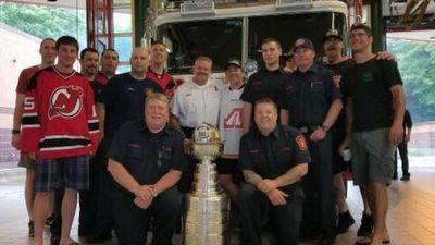 Image for story: Stanley Cup visits fire department in Virginia