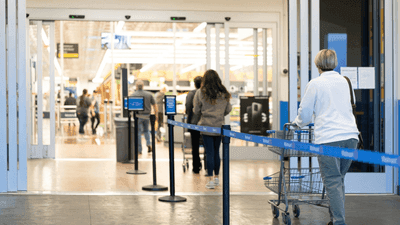 Image for story: Walmart implements one-way aisles in some stores to limit spread of coronavirus