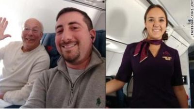 Image for story: Father books six flights just to spend Christmas with flight attendant daughter 