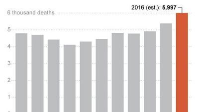 Image for story: Distraction cited as pedestrian deaths spiked in 2016 