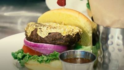 Image for story: Hard Rock Cafe launches 24 karat gold burger to benefit charity