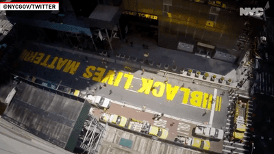 Image for story: Black Lives Matter mural in New York City