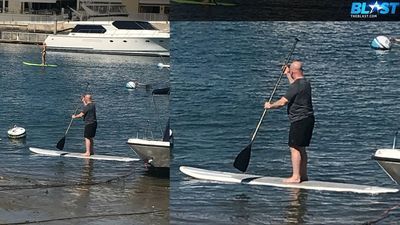 Image for story: VIDEO: H.R. McMaster paddle boards in Calif. amid reports he's out of administration