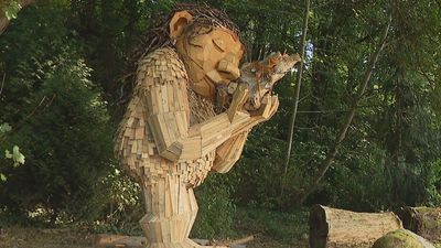 Image for story: New troll sculpture arrives in West Seattle with more planned around the region