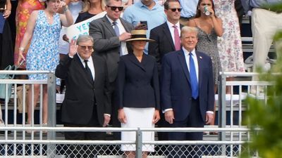 Image for story: Trump attends son Barron's Florida high school graduation before campaigning in Minnesota