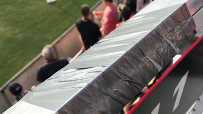 Image for story: DC United sideline reporter Lindsay Simpson hit by falling railing at new Audi Field 