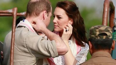 Image for story: British royal couple goes on northeast India safari 