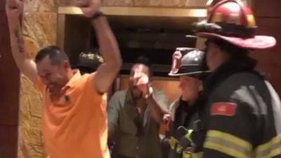 Image for story: Atlanta Braves players freed after getting stuck in Denver elevator