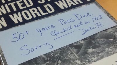 Image for story: Book returned to Kentucky library 50 years past due