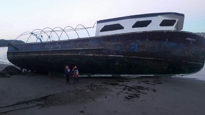 Image for story: Ghost ship adrift for months ends up on Washington's Whidbey Island