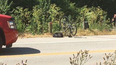 Image for story: Search for missing cyclist called off after driver says bike fell out of his pickup truck