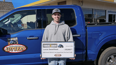 Image for story: Lottery player's forgotten, unscratched ticket wins a new truck, months later