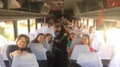 Image for story: High school choir breaks out in song at LAX after their flight was delayed