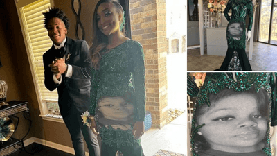 Image for story: 'Black Lives Matter' prom dress showcasing victims of police brutality goes viral