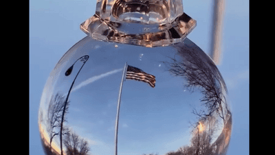 Image for story: WATCH: Iowa man creates artistic video of American Flag