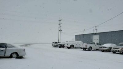 Image for story: Kansas covered in snow after temperatures plummet